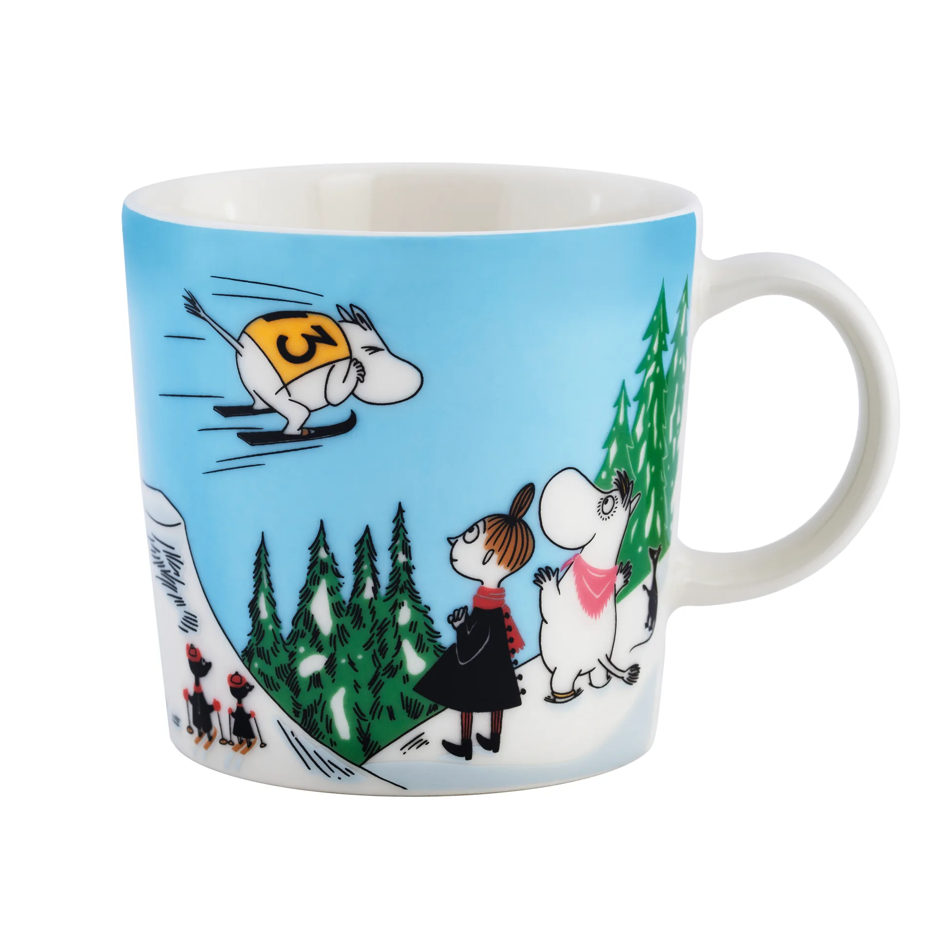Tasse Moomin hiver 2024 Ski jumping, 30 cl Moomin Arabia