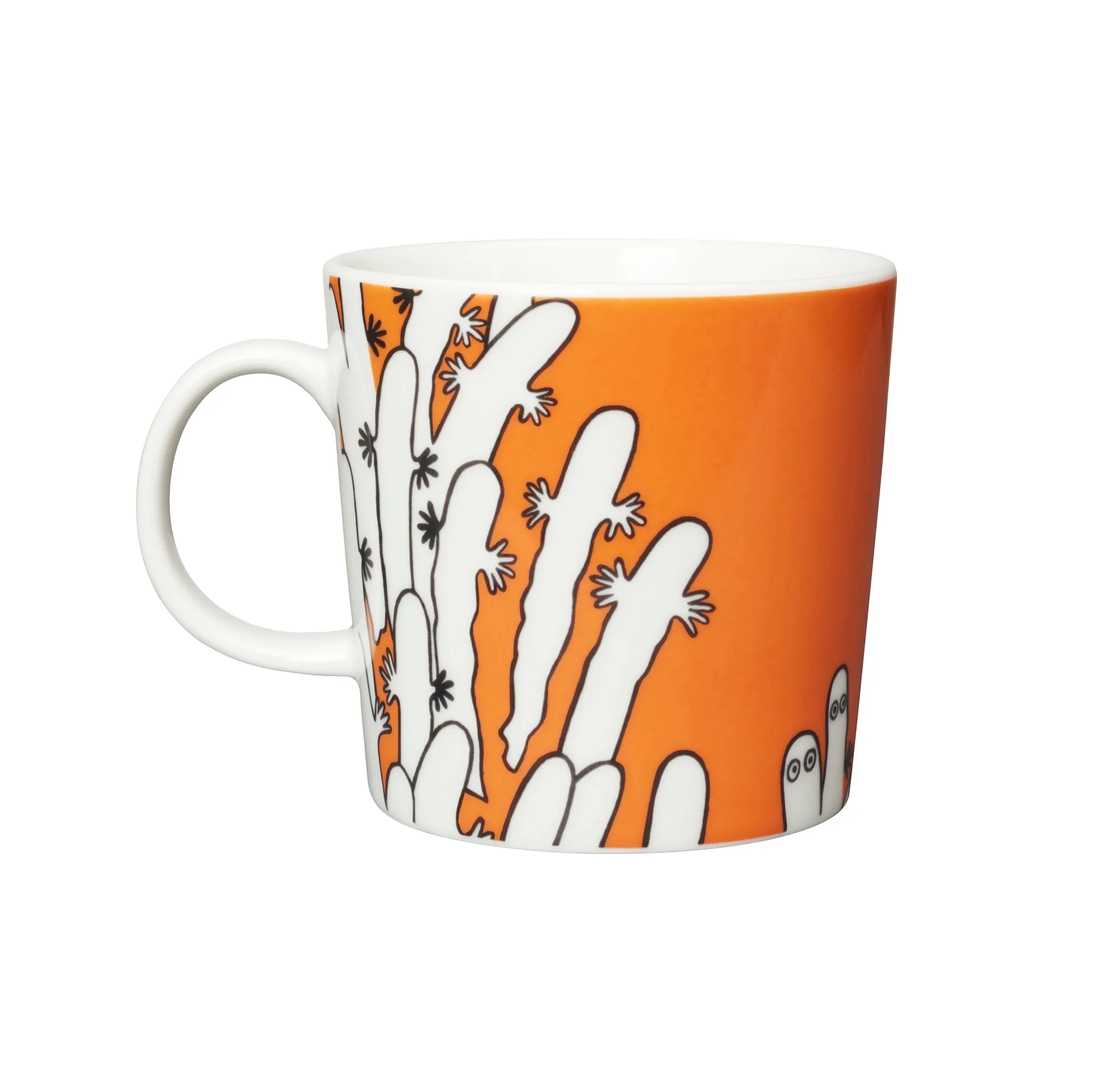 Tasse Mumin Classic 75 ans Limited Edition, Hattifnattarna orange Moomin Arabia