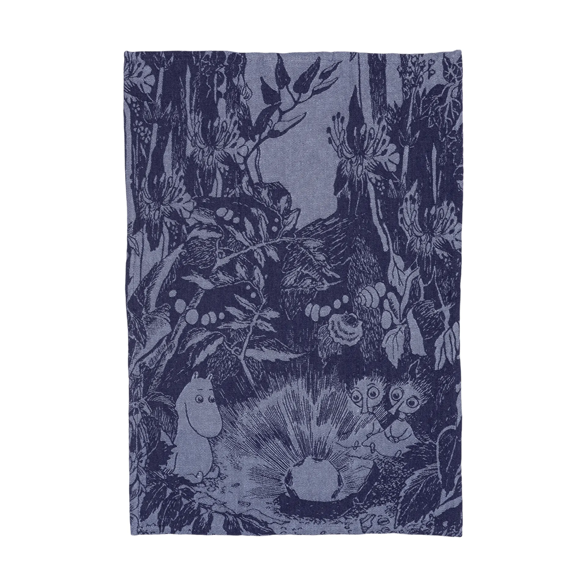 Torchon Forêt mystérieuse Moomin, Blå, 45x66 cm Moomin Arabia