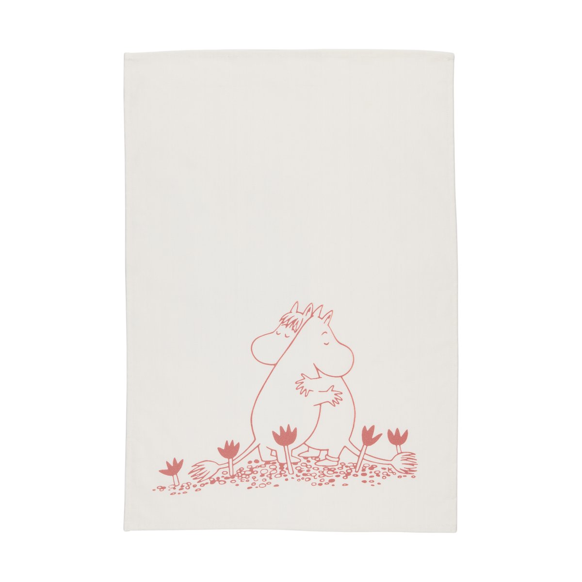 Moomin Arabia Torchon Mumin 50x70 cm Amour blanc | Design Scandinave | Torchons | Blanc
