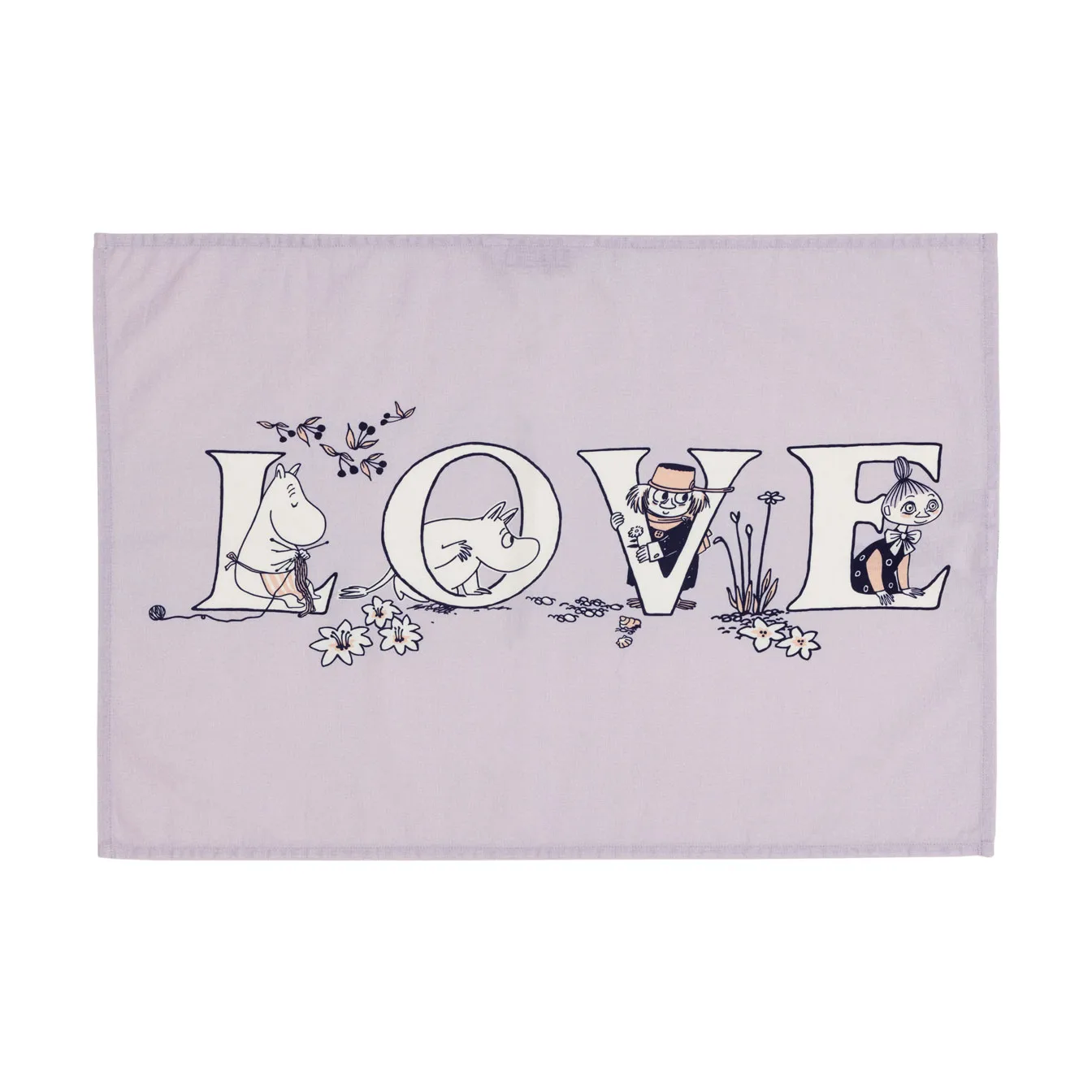 Torchon Mumin 50x70 cm lot de 2, Alphabet Moomin Arabia