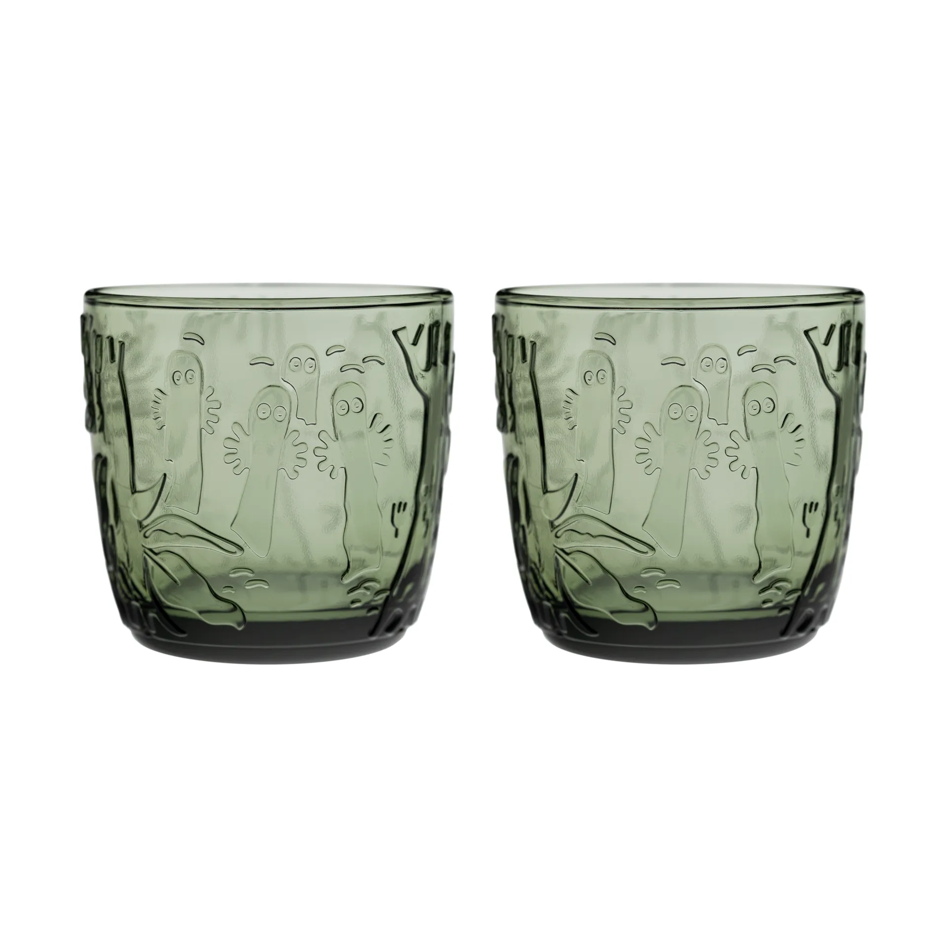 Verre Moomin 28 cl Lot de 2, Vert pin Moomin Arabia