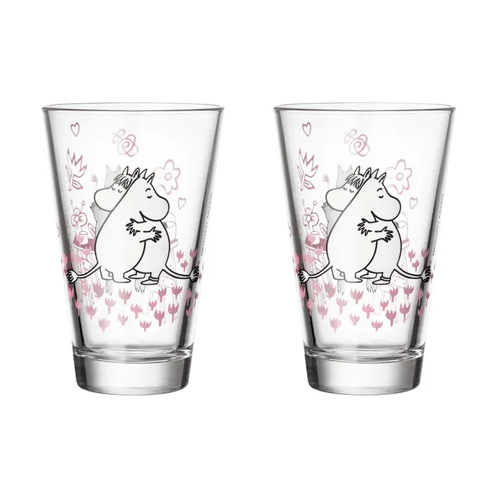 Verre Moomin Kärlek 2 pièces - Clair - Moomin Arabia