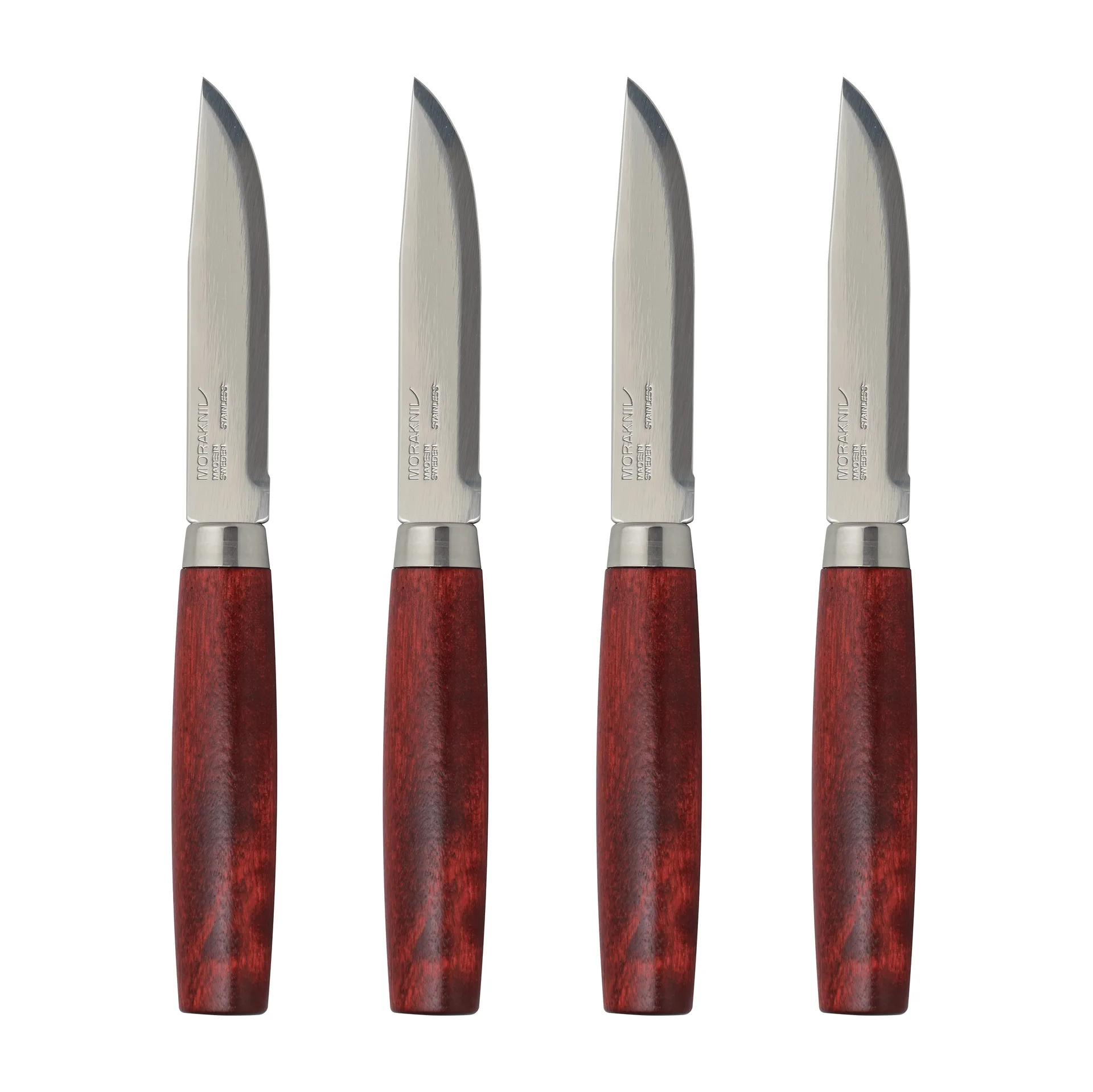 Morakniv Classic Steak Knife Lot de 4, Rouge Morakniv