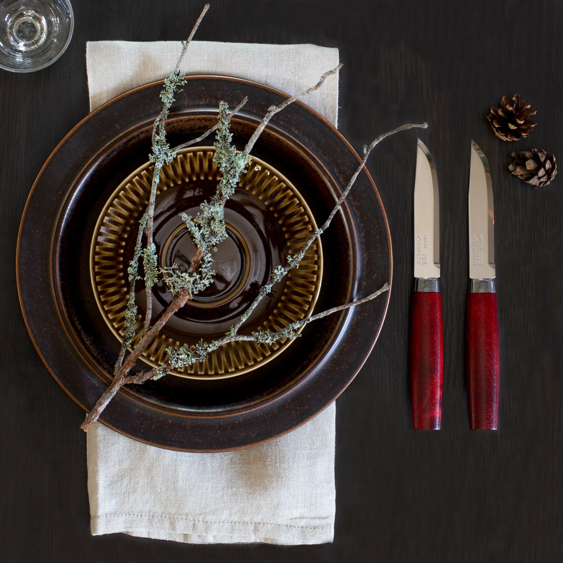 Morakniv Classic Steak Knife Lot de 4, Rouge Morakniv