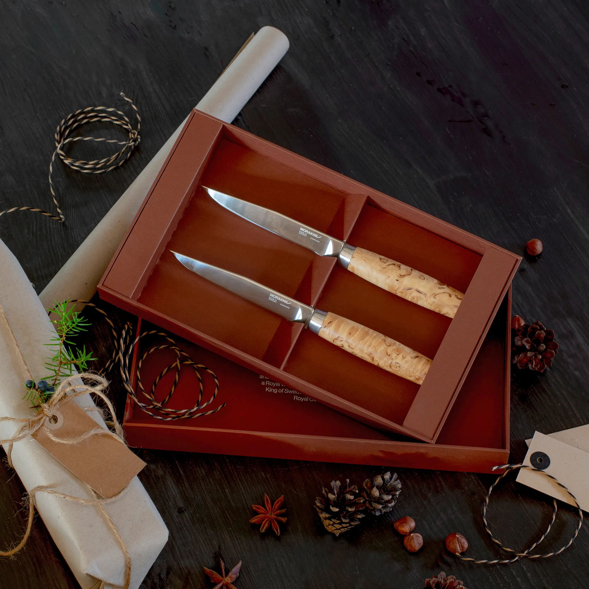 Morakniv Masur Steak Knife Lot de 2, Nature Morakniv