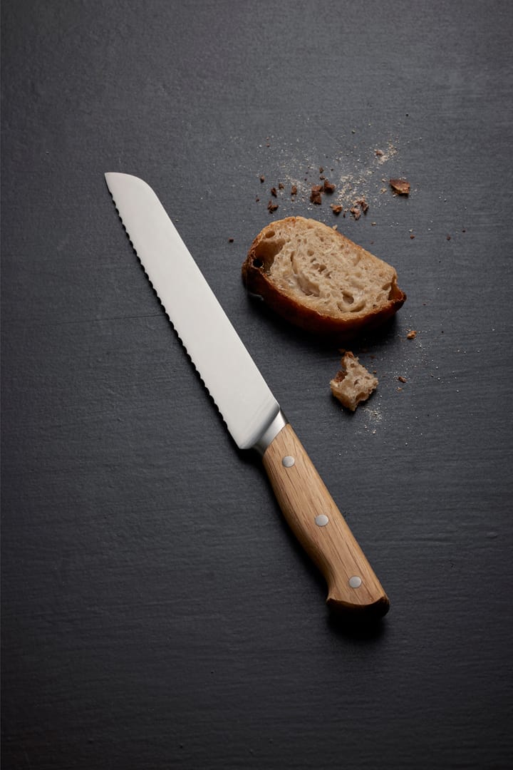Couteau à pain Foresta 32,5 cm - Acier inoxydable-chêne - Morsø