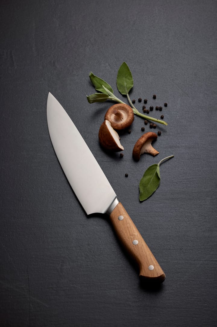 Couteau de chef Foresta 33 cm - Acier inoxydable-chêne - Morsø