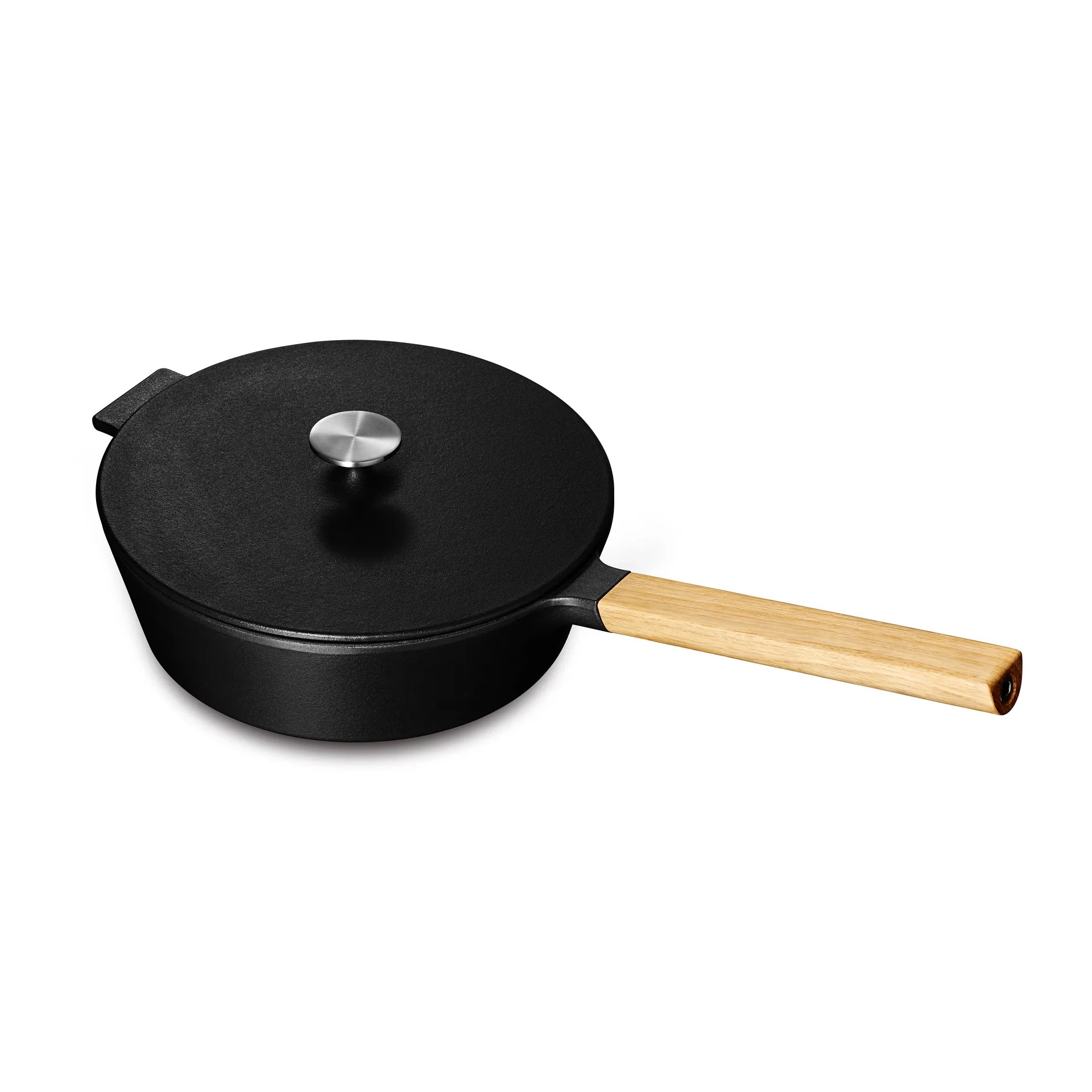 Sauteuse à couvercle NAC 2,2 l, Fonte-chêne Morsø