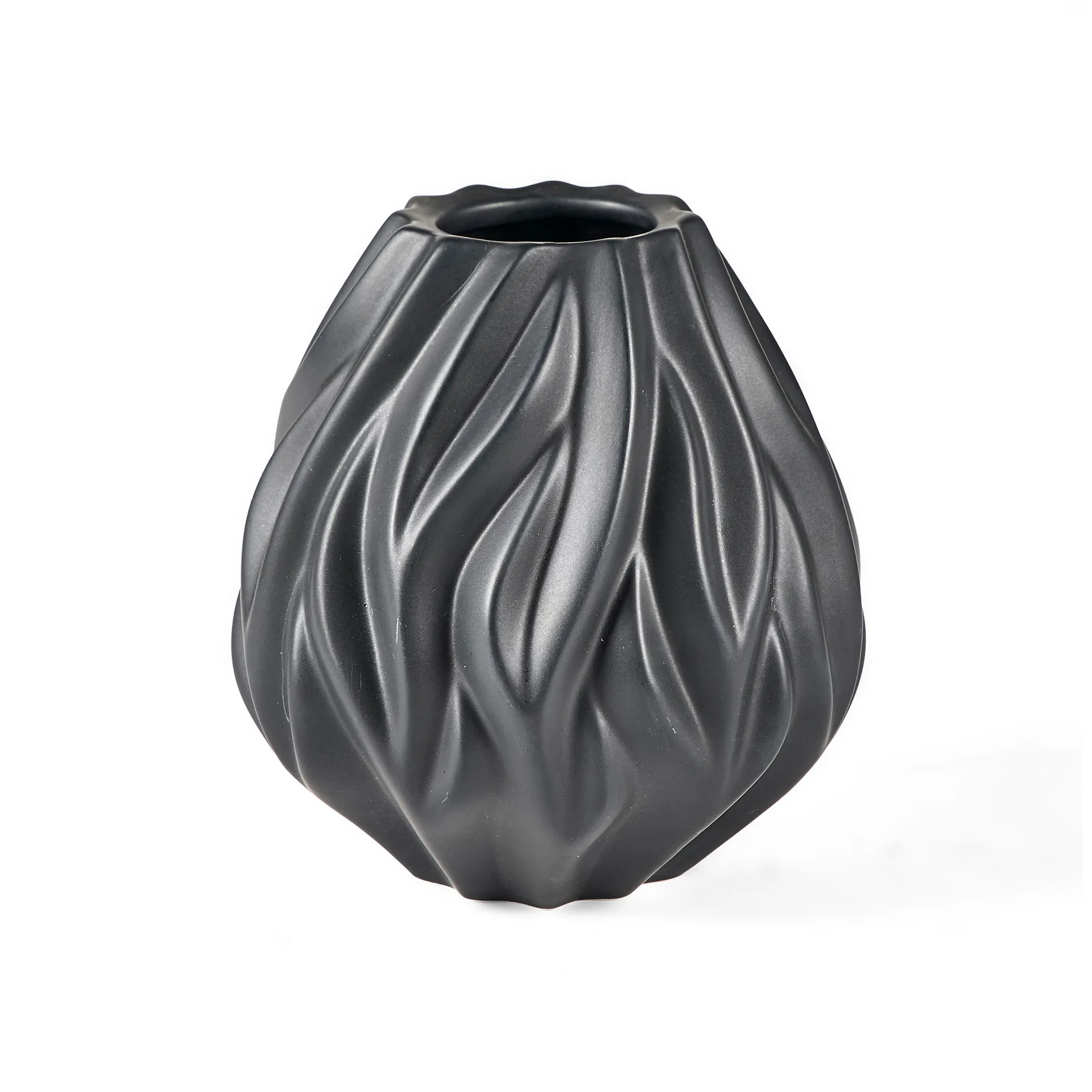 Vase Flame 15 cm, Noir Morsø