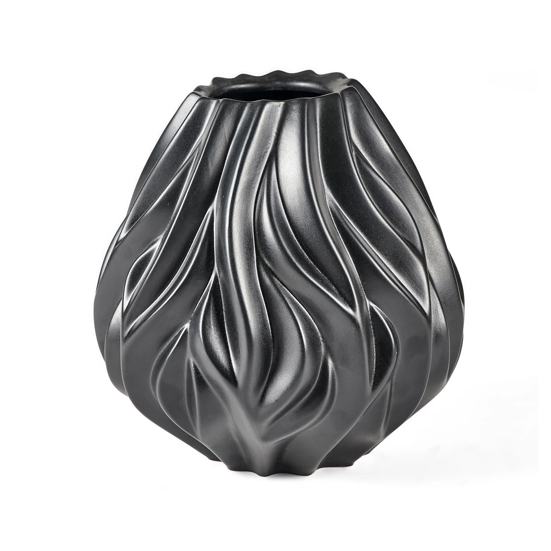 Vase Flame 19 cm, Noir Morsø