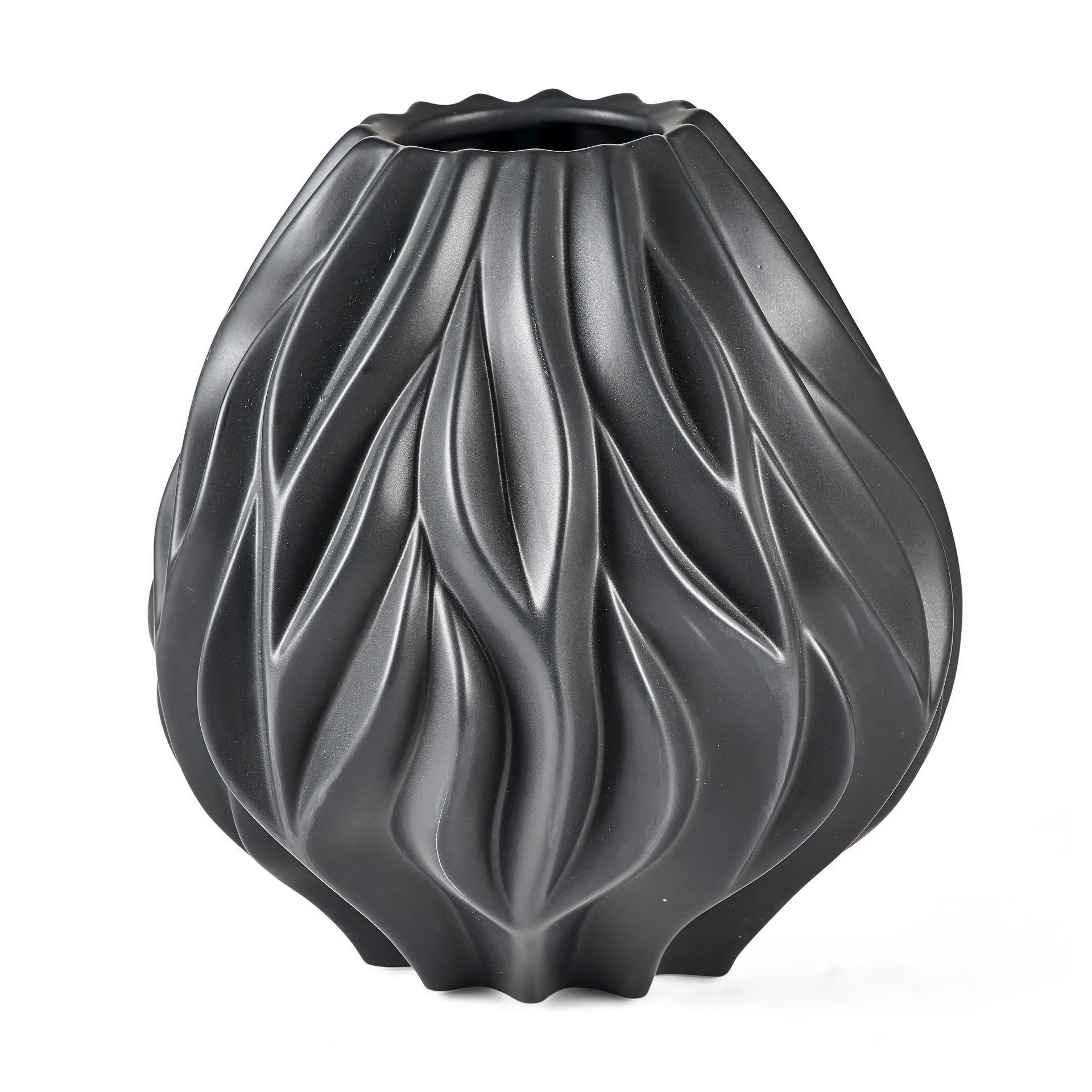 Vase Flame 23 cm, Noir Morsø