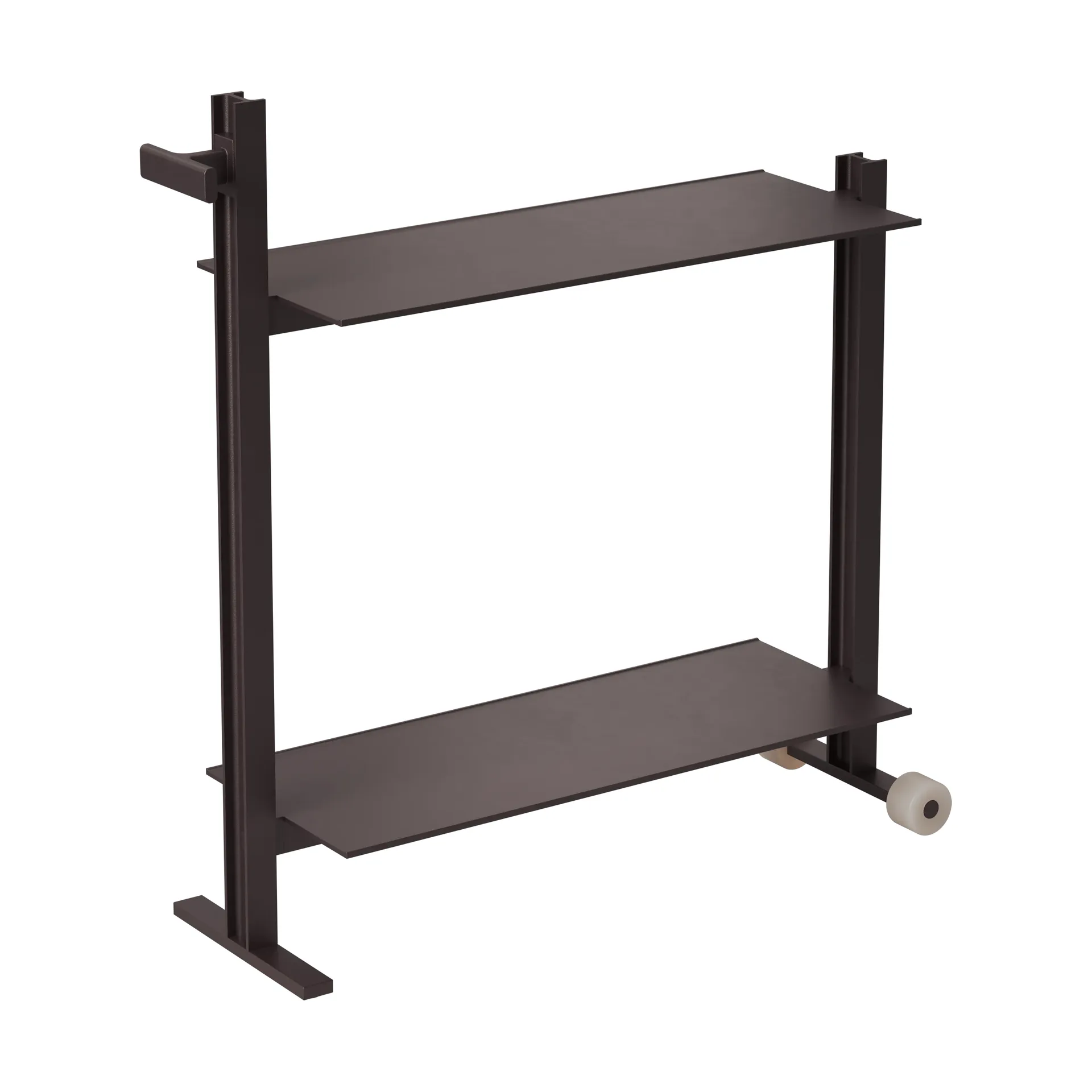 Chariot de service Museum Trolley, Marron foncé, 74,5x77,5x24 cm Museum
