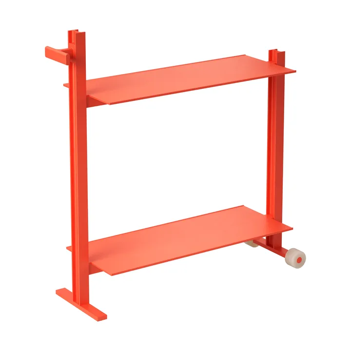 Chariot de service Museum Trolley - Orange, 74,5x77,5x24 cm - Museum
