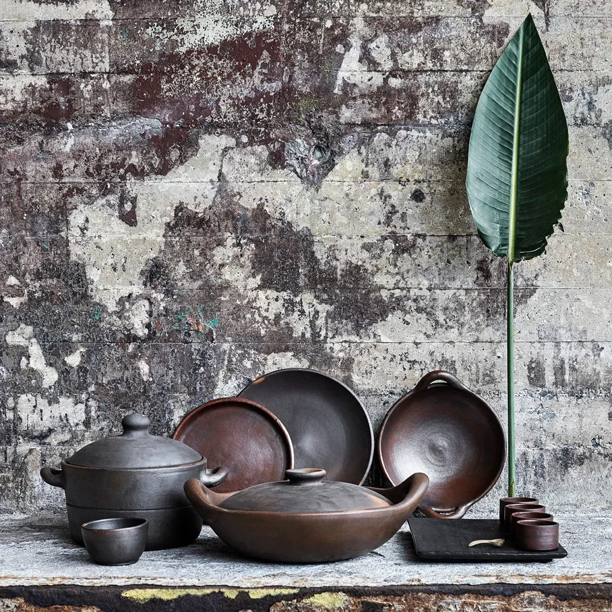 Assiette Hazel 25cm, Marron MUUBS