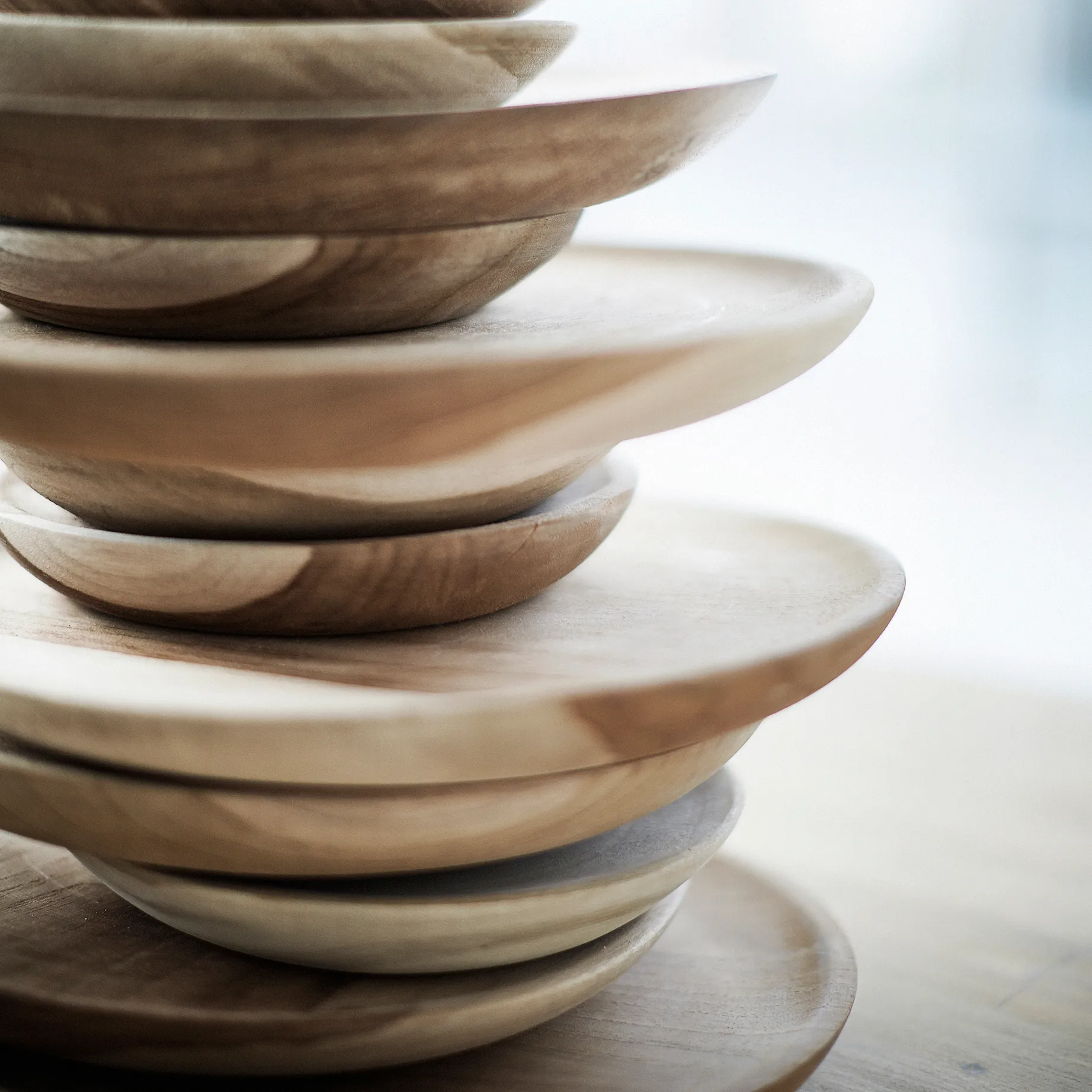 Assiette Muubs teak 18cm, Nature MUUBS