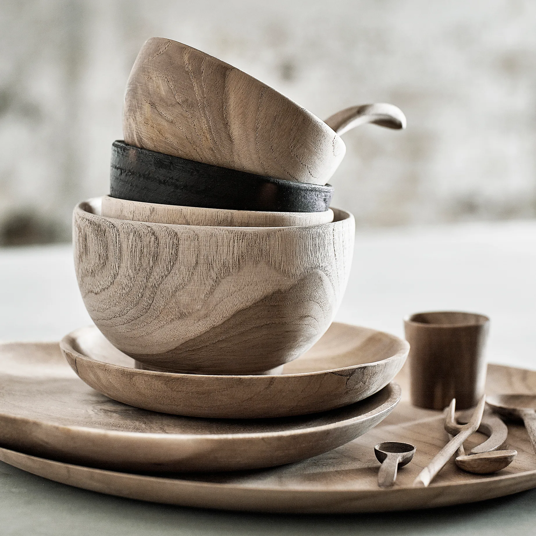 Bol Muubs teak 12cm, Nature MUUBS