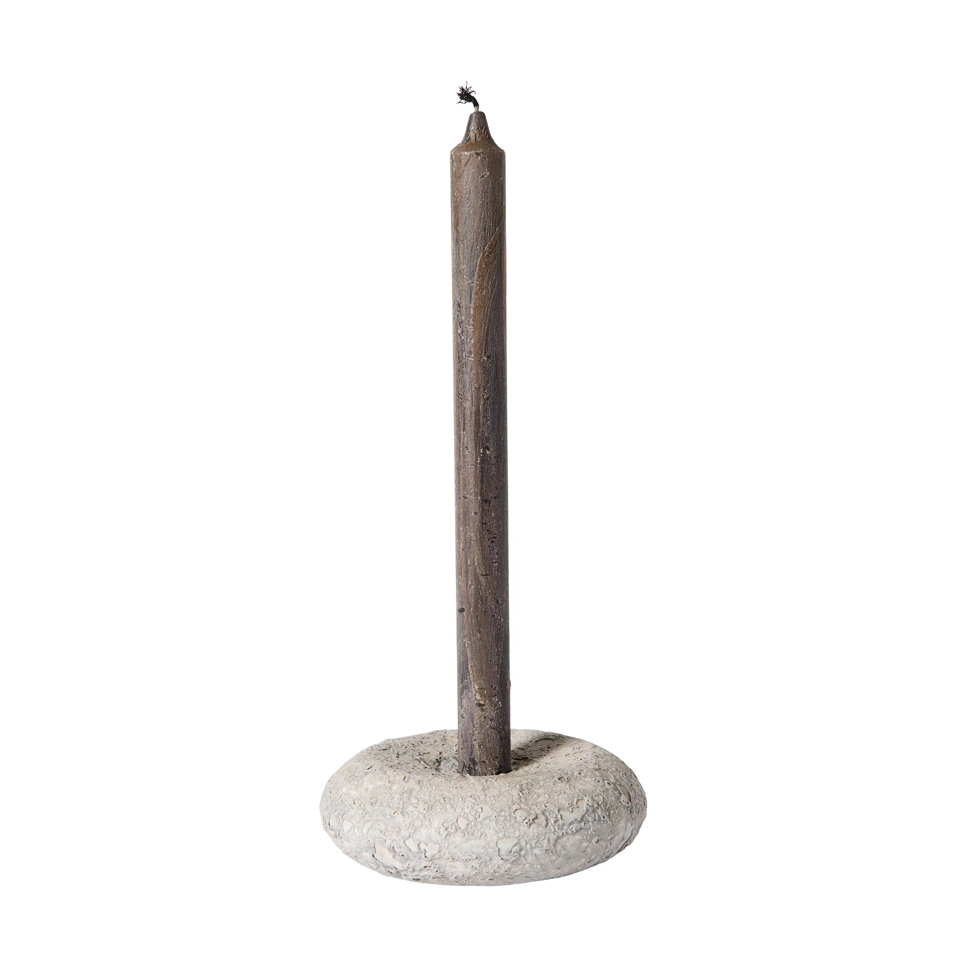 Bougeoir Luna, Grey, Ø13x4,8 cm MUUBS