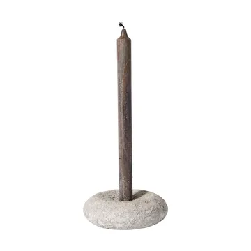 Bougeoir Luna - Grey, Ø13x4,8 cm - MUUBS