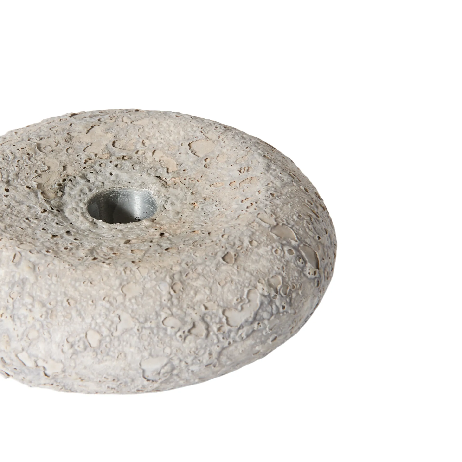 Bougeoir Luna, Grey, Ø13x4,8 cm MUUBS