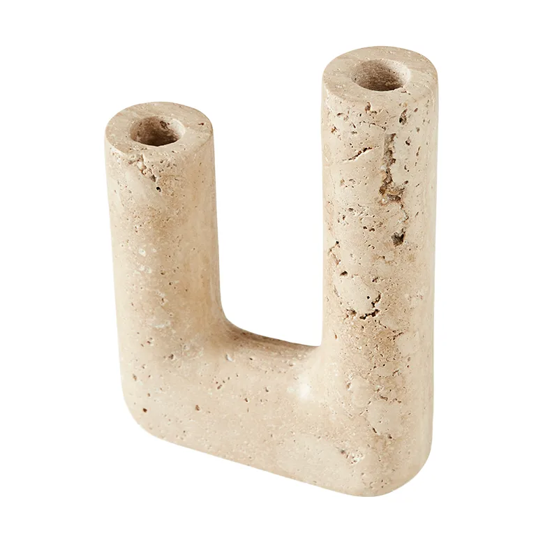 Bougeoir Minerva 20 cm, Crème MUUBS