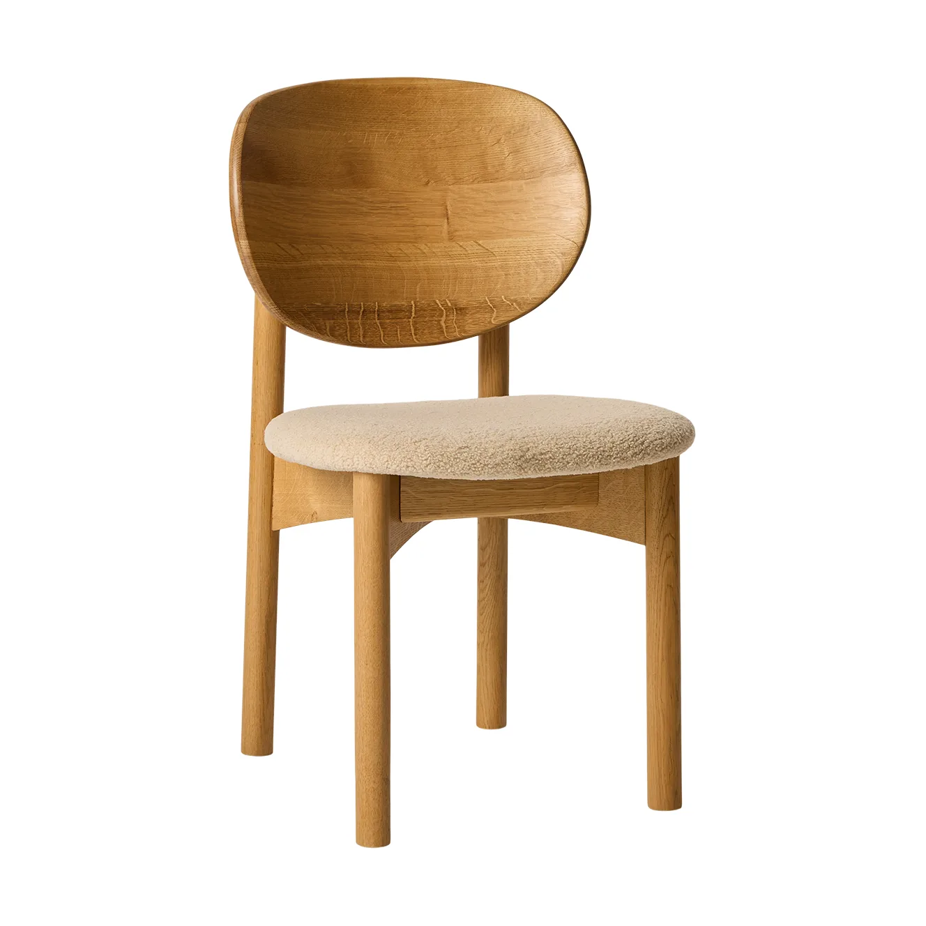 Chaise Oka, Chêne huilé naturel, sable MUUBS