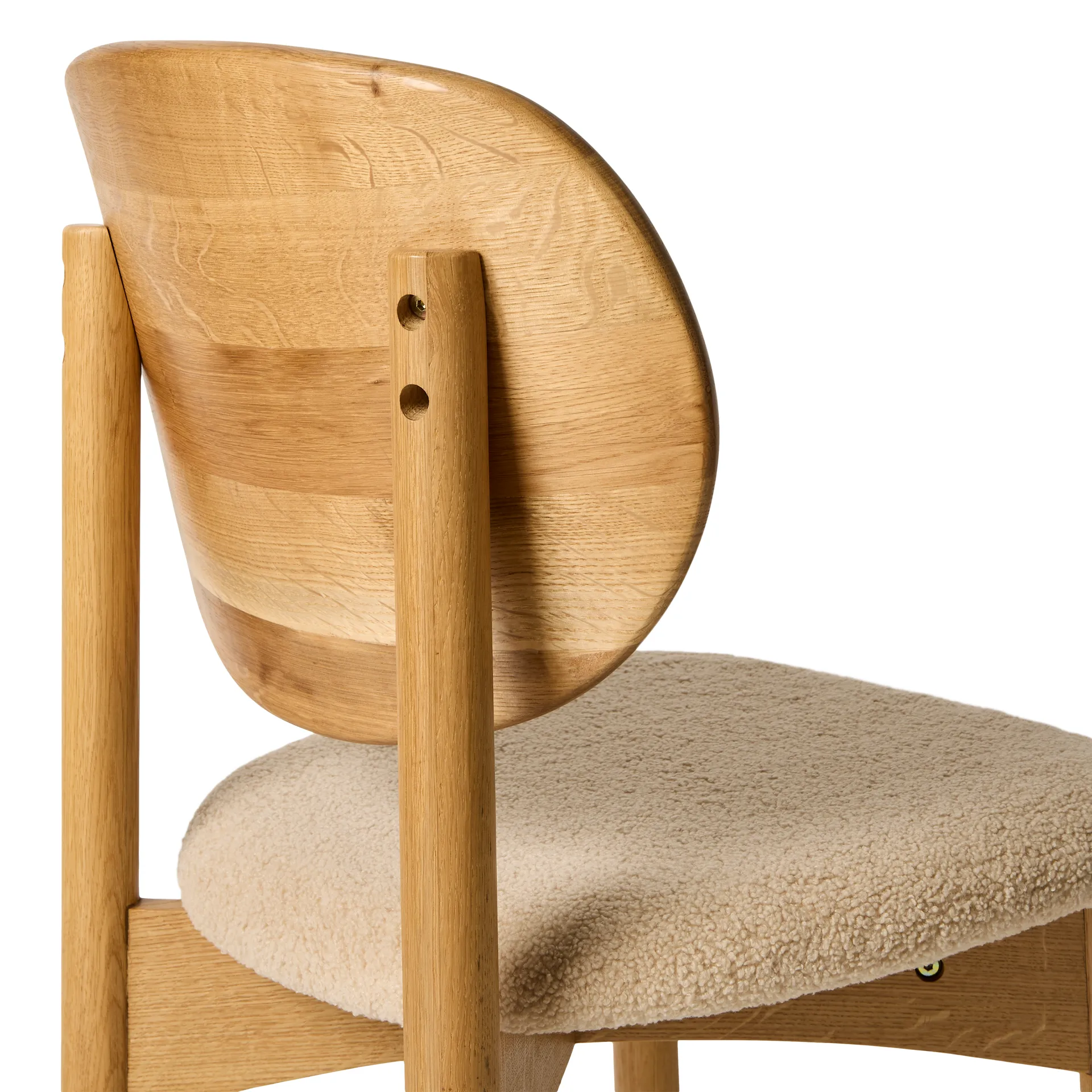Chaise Oka, Chêne huilé naturel, sable MUUBS