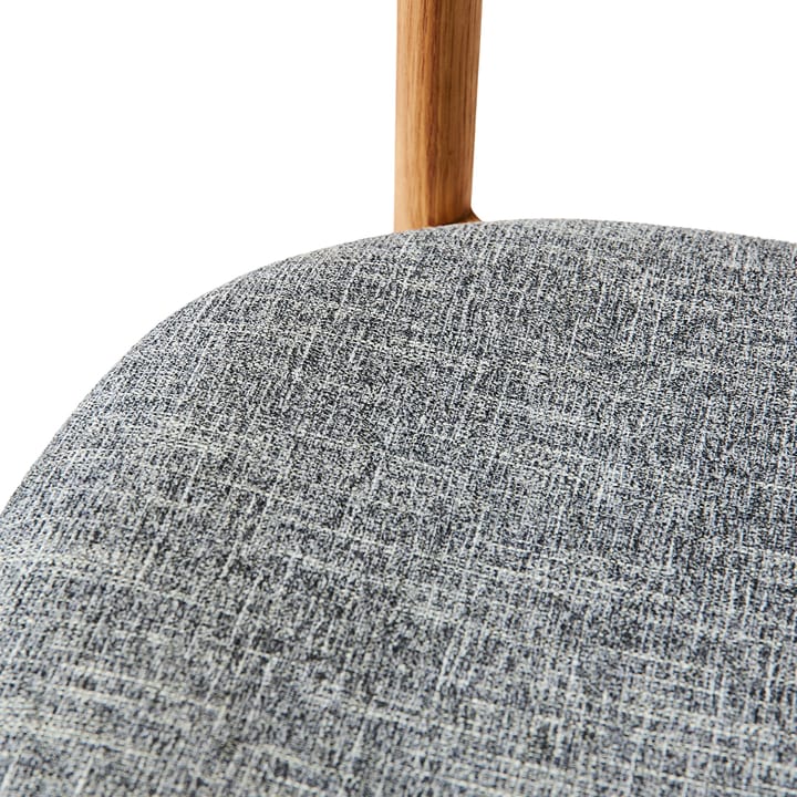 Chaise Tetra avec assise - Tissu de couleur béton-chêne huilé naturel - MUUBS