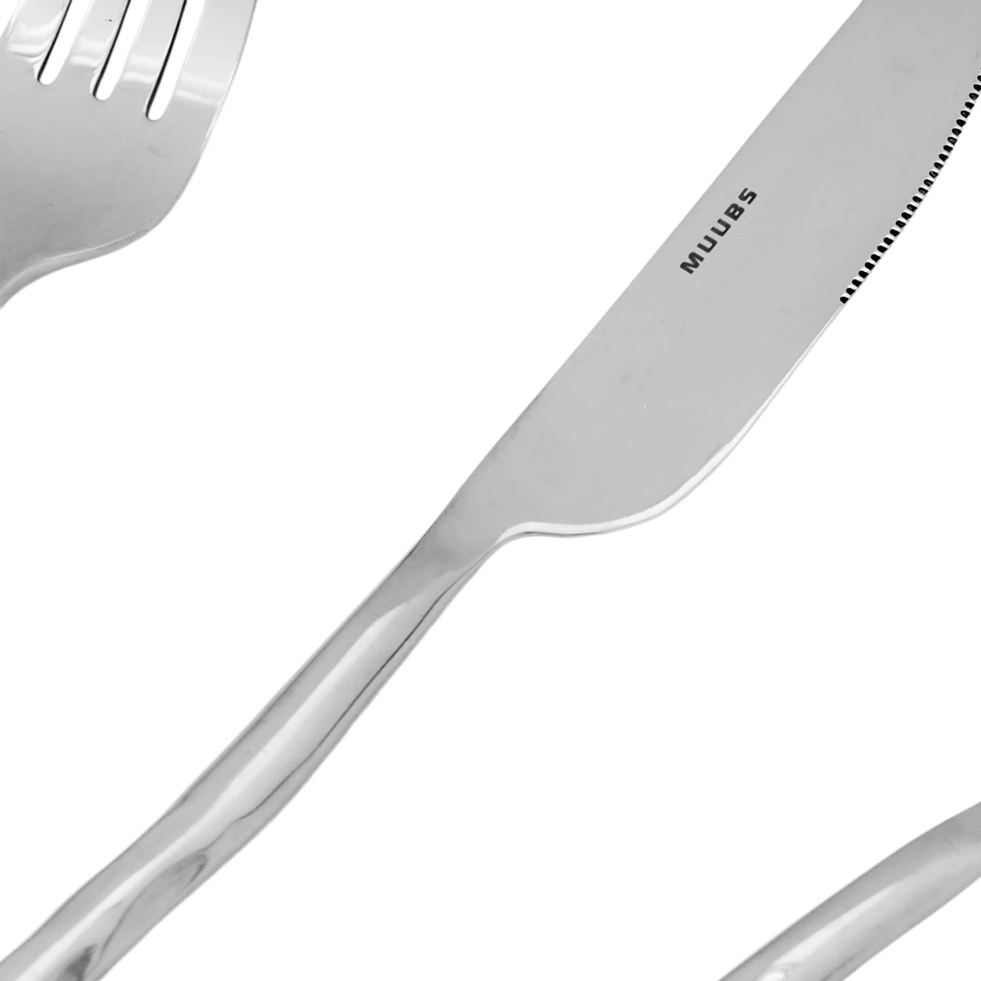 Couverts Uta 16 Pièces, Acier poli MUUBS