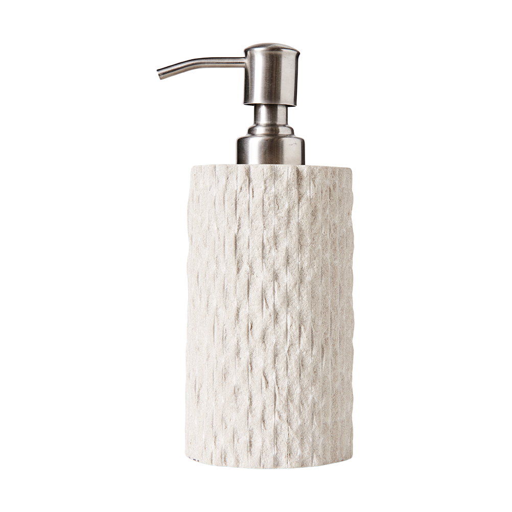 MUUBS Distributeur de savon Kama Sable | Design Scandinave | Pompes à savon & porte savons | Beige