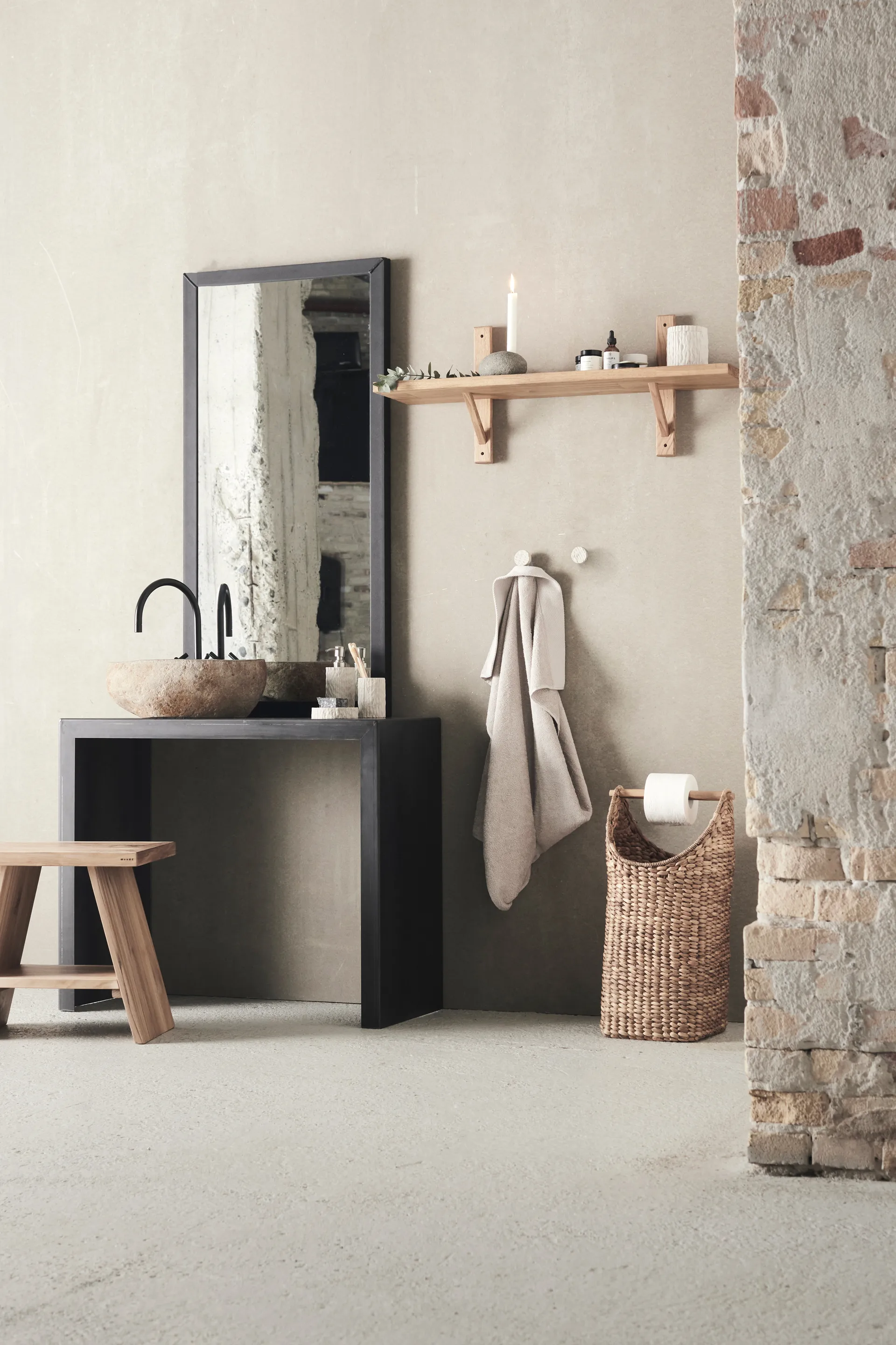 Étagère murale Toronto 93 cm, Chêne huilé naturel MUUBS