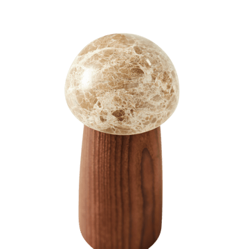Moulin à sel et à poivre Yami S - Frêne carbonisé-marbre - MUUBS