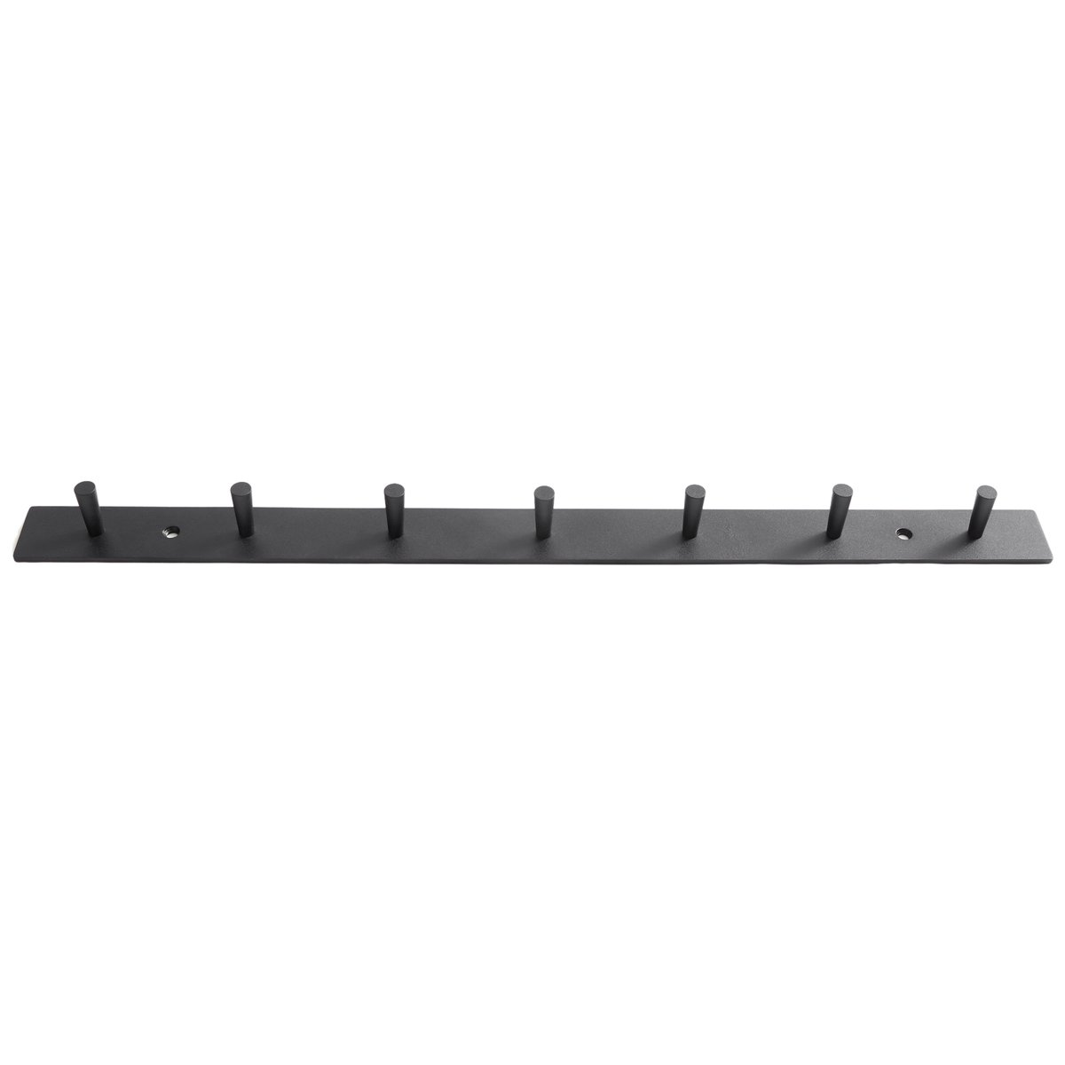 MUUBS Patère à crochets Atlanta 70 cm Noir | Design Scandinave | Crochets & Portemanteaux muraux | Noir