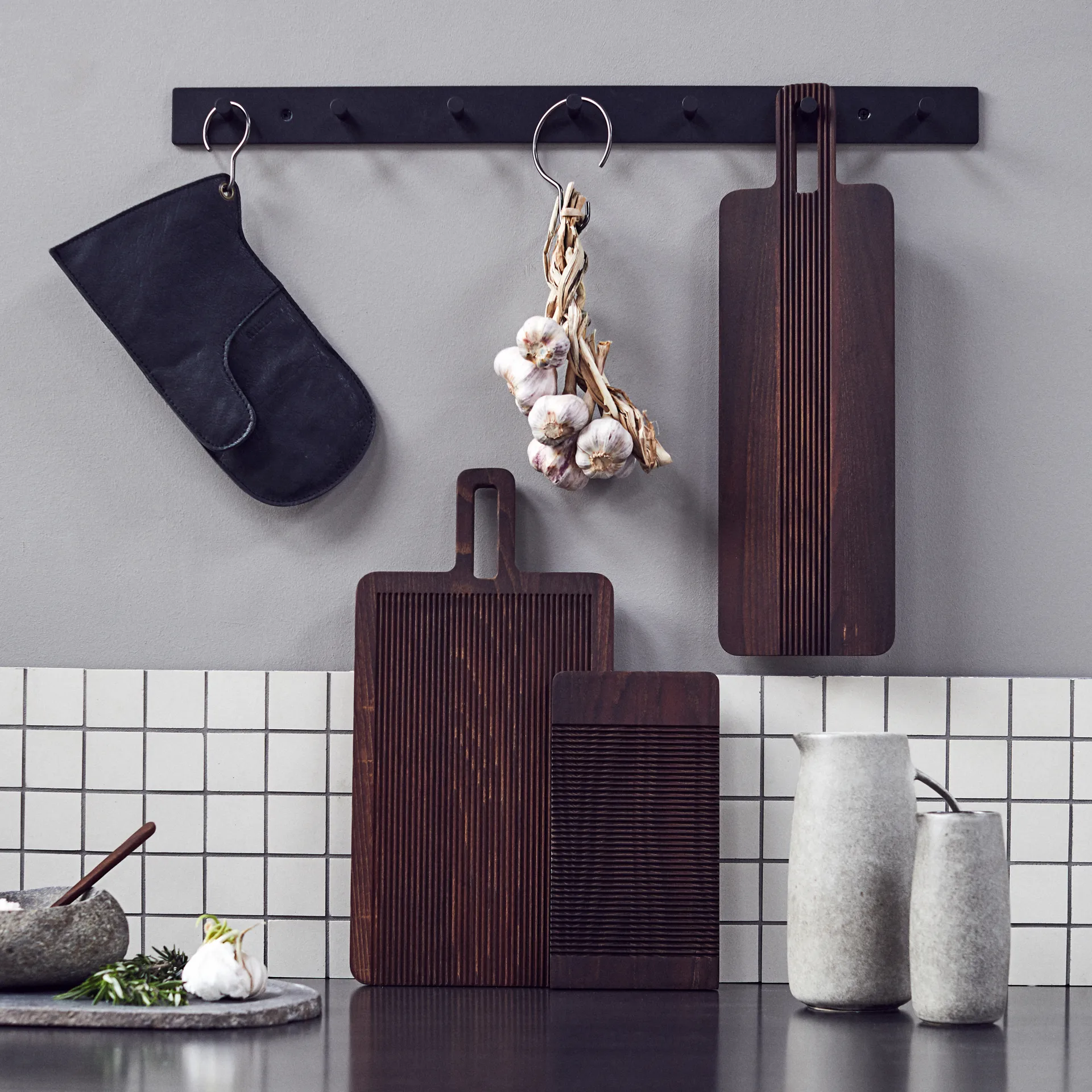 Planche à découper pour pain Yami 22x44 cm, Marron MUUBS