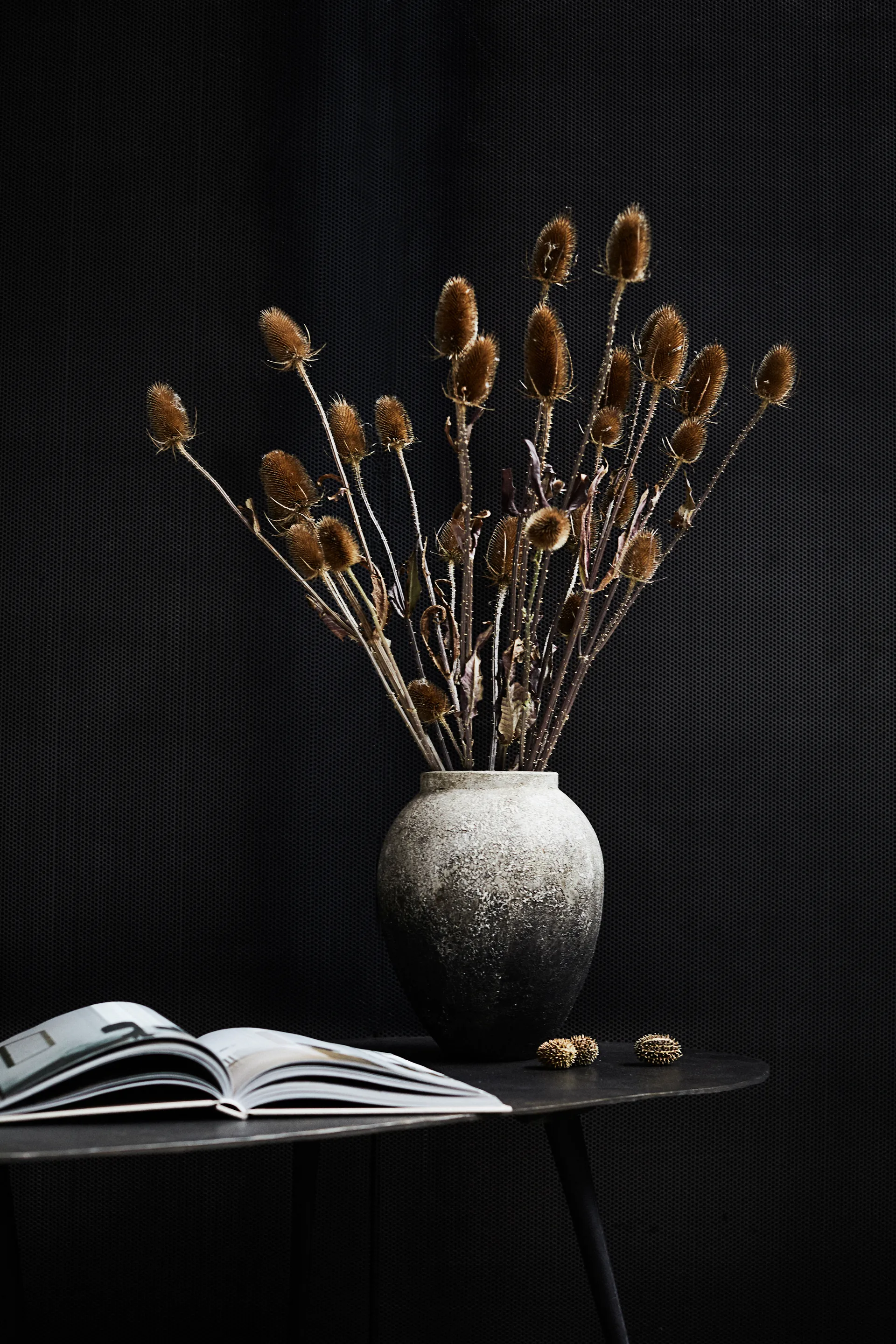 Pot Story h28 cm Ø23 cm, Gris MUUBS