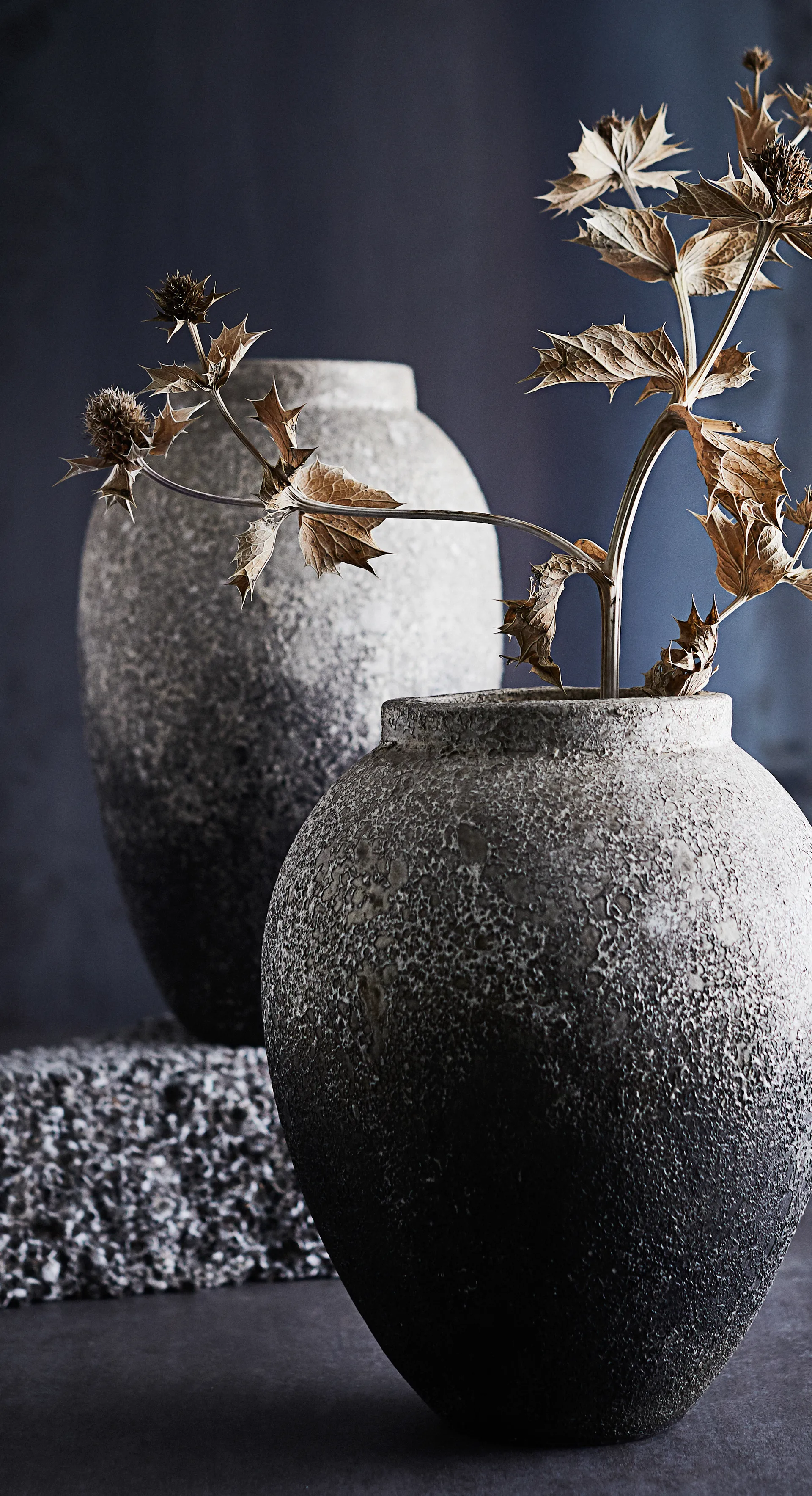 Pot Story h28 cm Ø23 cm, Gris MUUBS