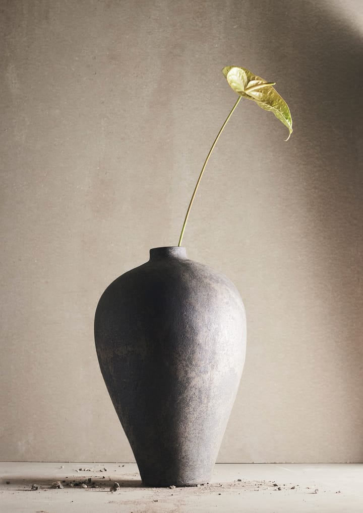 Pot-Vase Memory 60 cm - Terre cuite brune/grise - MUUBS