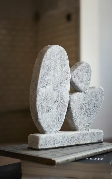 Sculpture Luna - Grey, 12x3x21,5 cm - MUUBS
