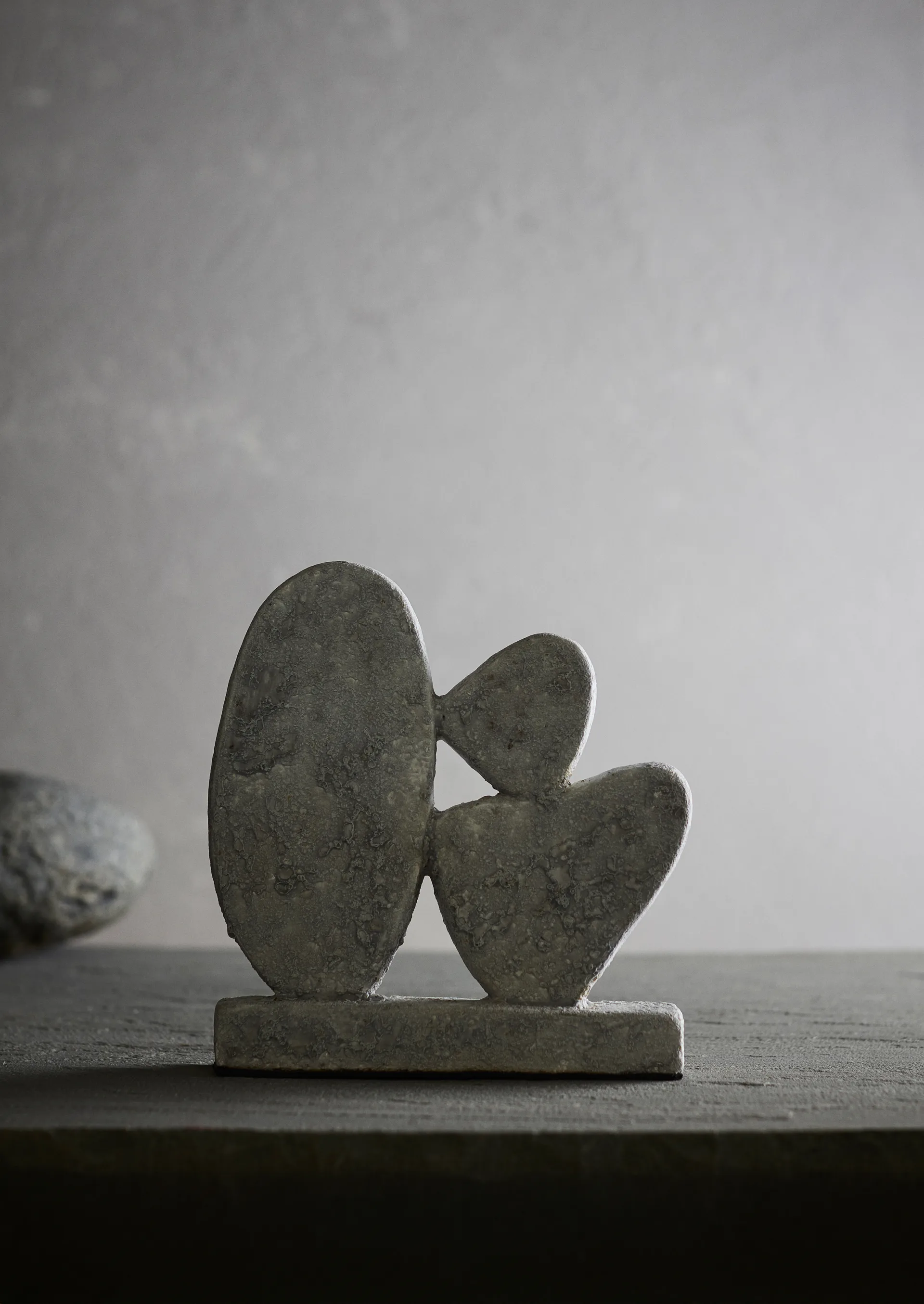 Sculpture Luna, Grey, 12x3x21,5 cm MUUBS