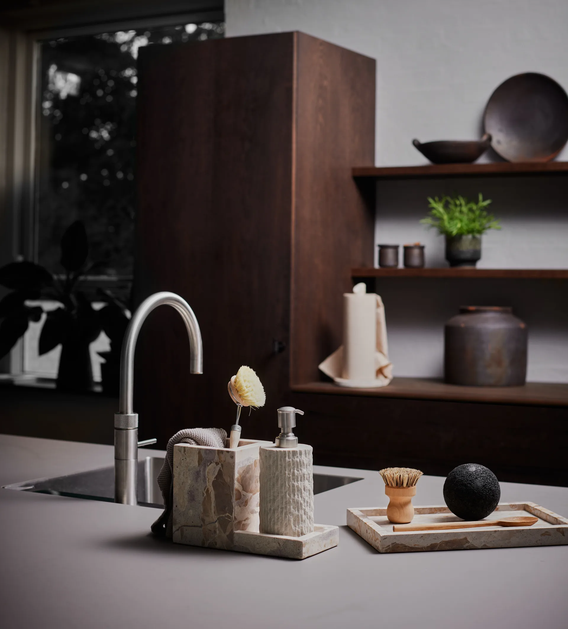 Support pour brosse à vaisselle Vita, Seashell MUUBS