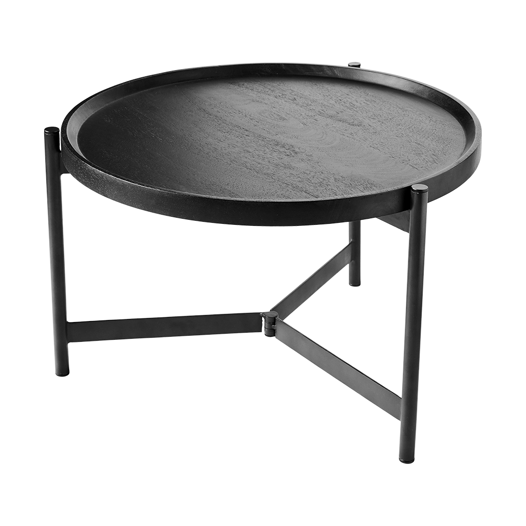 muubs table basse nevada ø70 cm noir