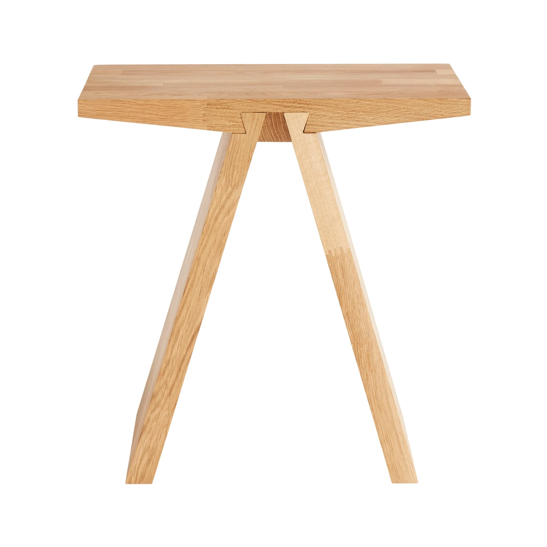 Tabouret Angle 45 cm, Chêne huilé MUUBS