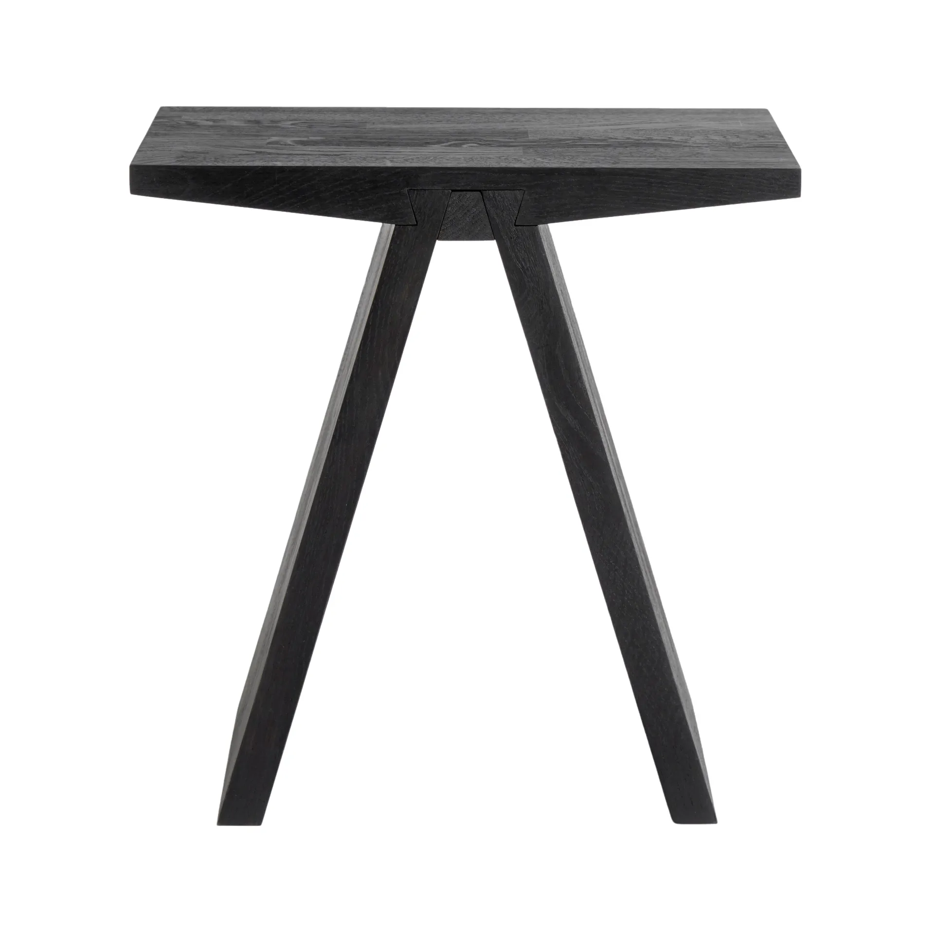 Tabouret Angle 45 cm, Chêne teinté noir MUUBS