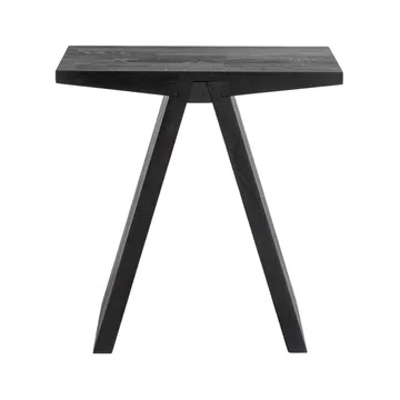 Tabouret Angle 45 cm - Chêne teinté noir - MUUBS