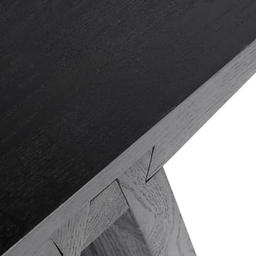 Tabouret Angle 45 cm - Chêne teinté noir - MUUBS