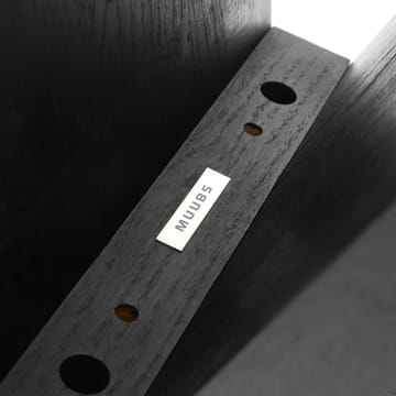 Tabouret Angle 45 cm - Chêne teinté noir - MUUBS