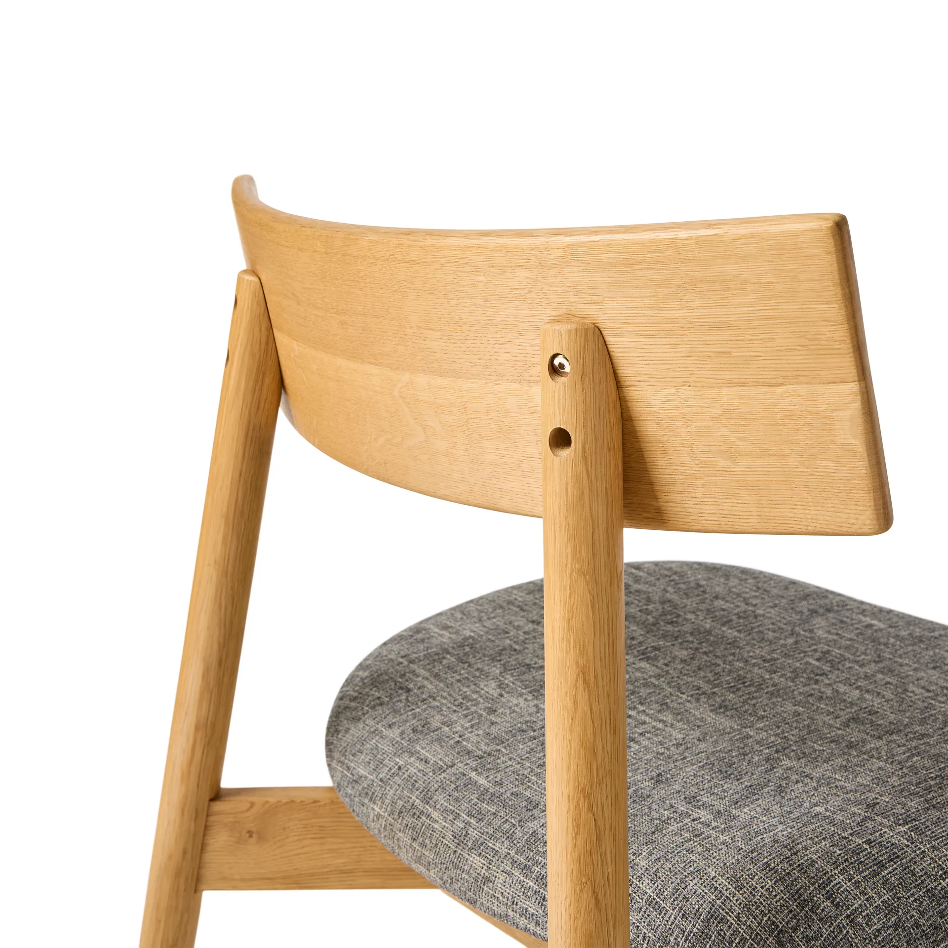 Tetra lounge chair, Tissu couleur béton-chêne huilé naturel MUUBS