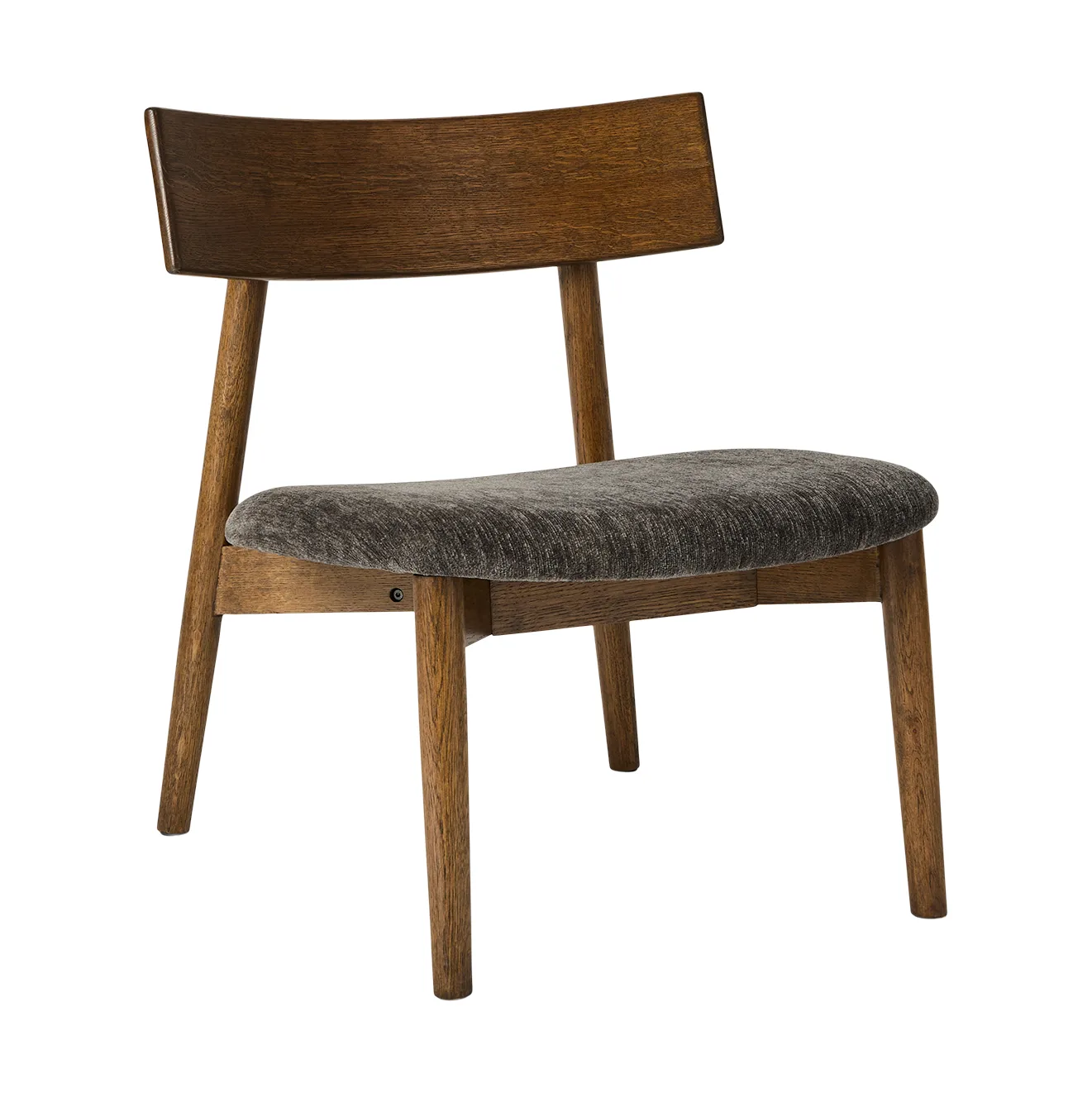 Tetra lounge chair, Tissu couleur granit-chêne foncé huilé MUUBS