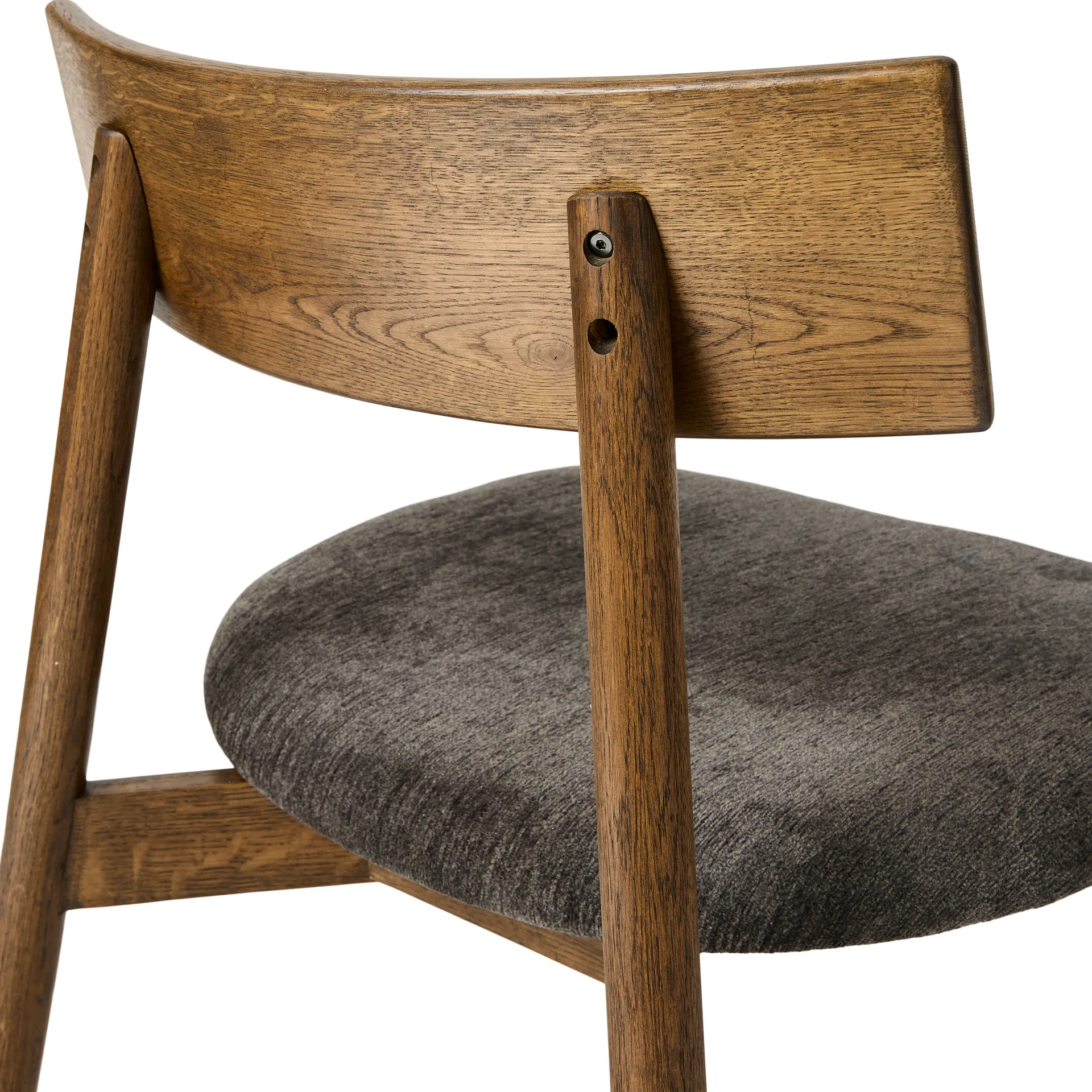 Tetra lounge chair, Tissu couleur granit-chêne foncé huilé MUUBS