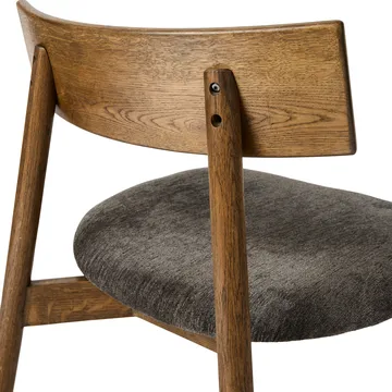 Tetra lounge chair - Tissu couleur granit-chêne foncé huilé - MUUBS